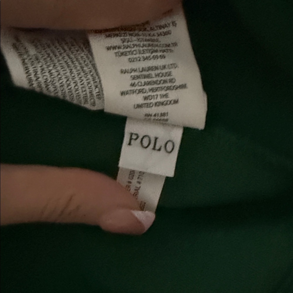 Polo Ralph Lauren Dark Green Zip-Up Sweater - Picture 2 of 4